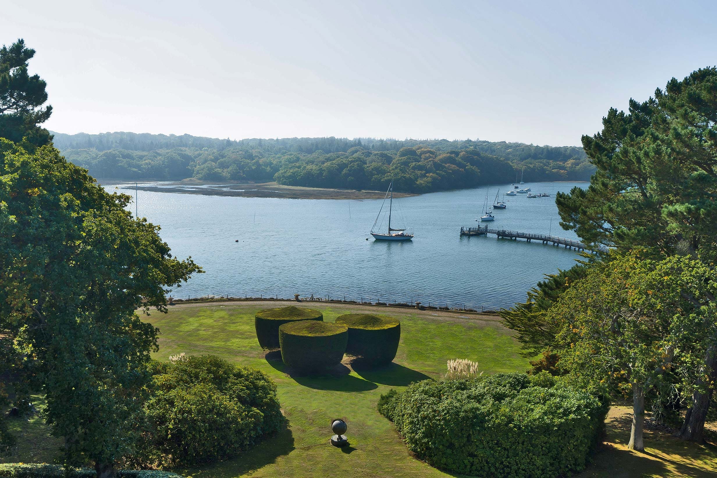 view of beaulieu river from house