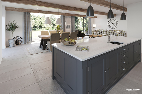 Kitchen CGI Barn Conversion