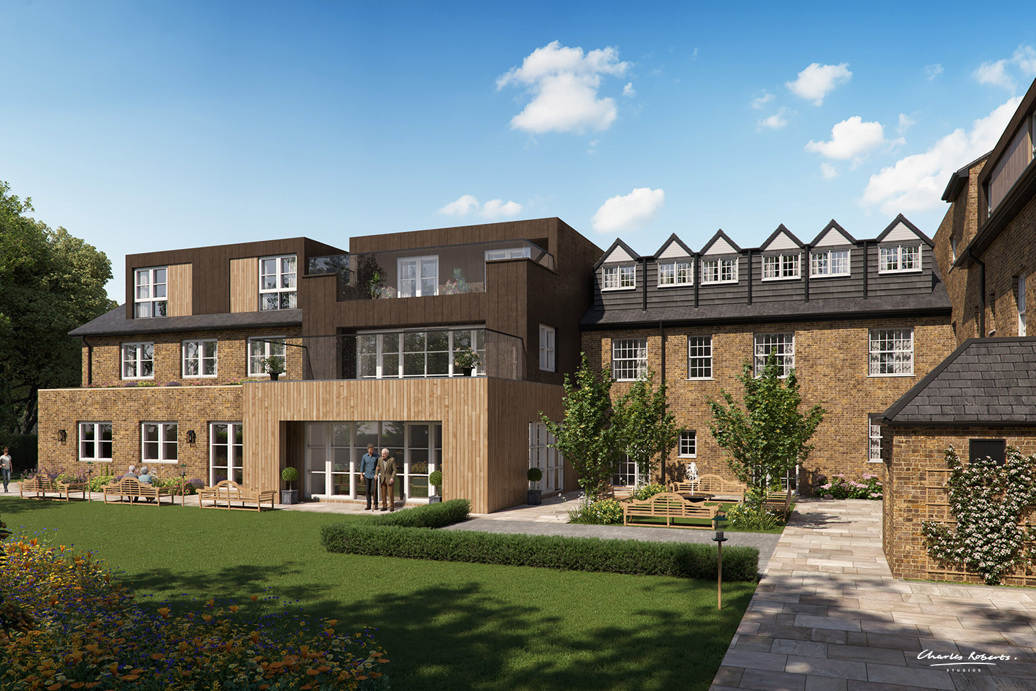 11 assisted living exterior cgi later living architectural visualisation