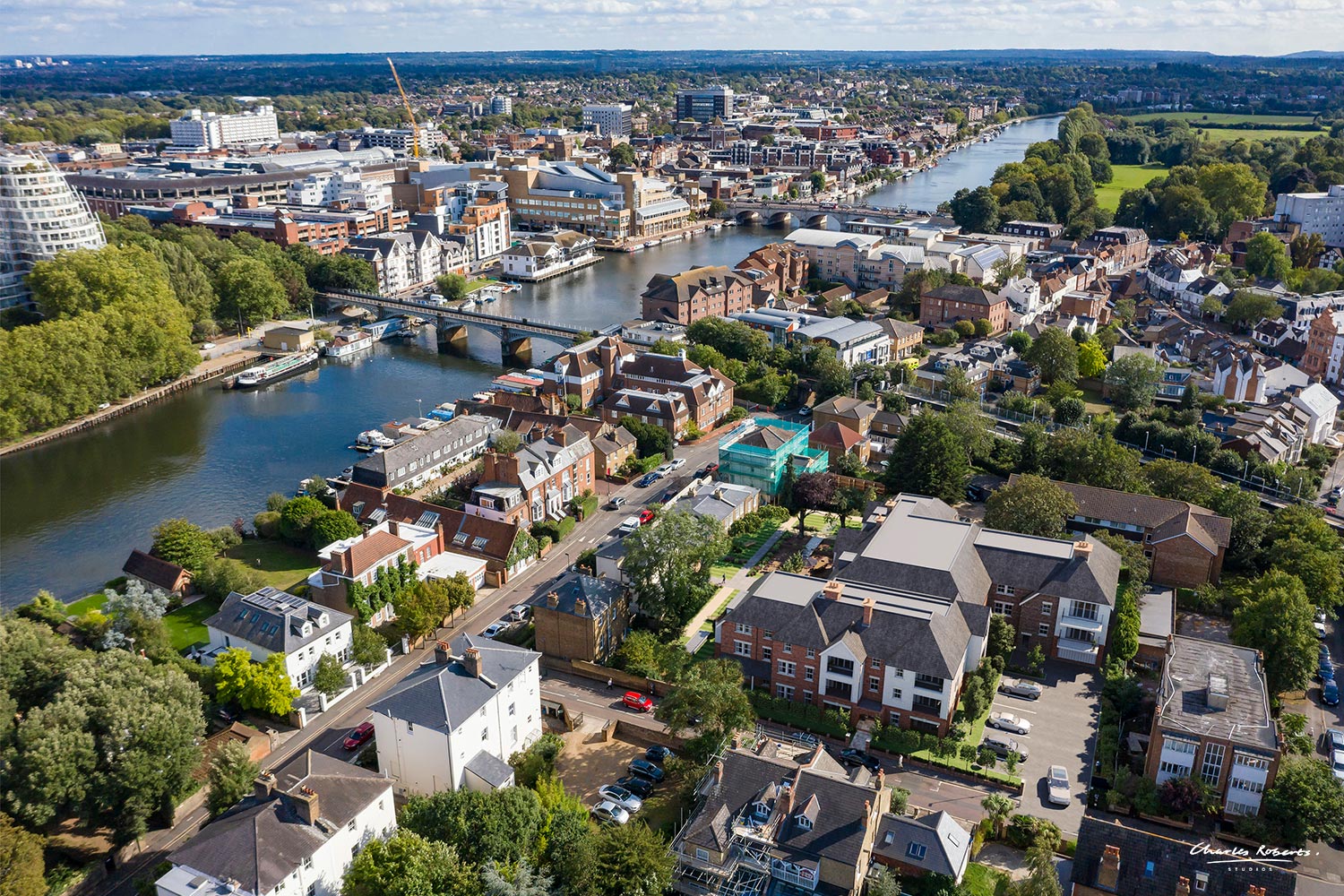 5 later living aerial location cgi retirement community visualisation