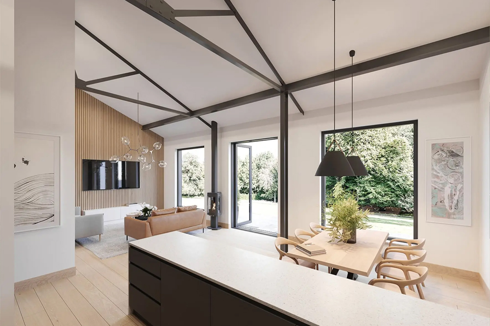 Modern Kitchen Visualisation | Barn Conversion