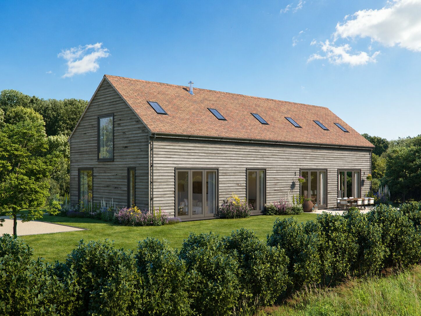 3d visualisation barn conversion rear 3d visualisation barn conversion rear