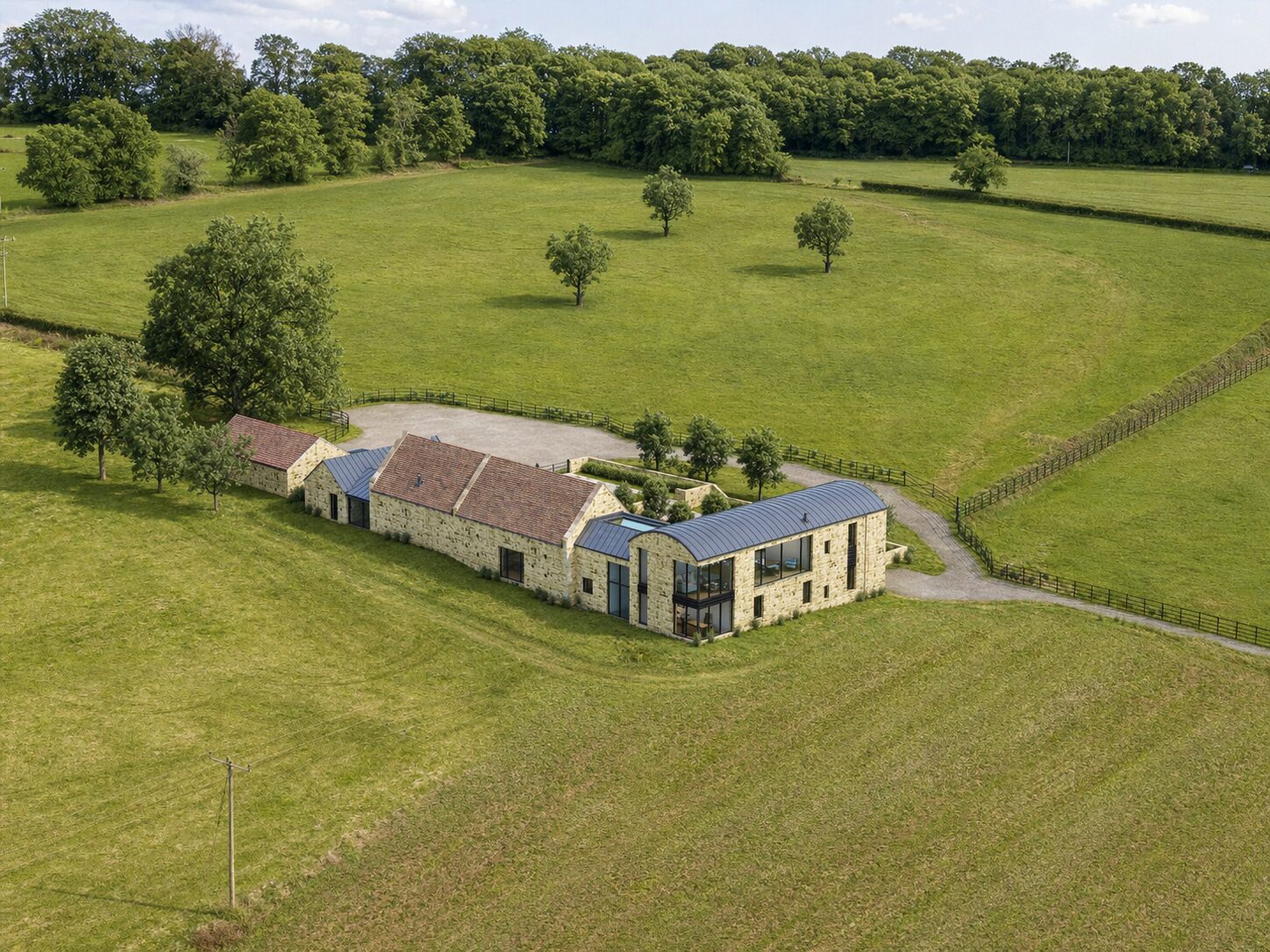 Barn Conversion CGI in The Cotswolds
