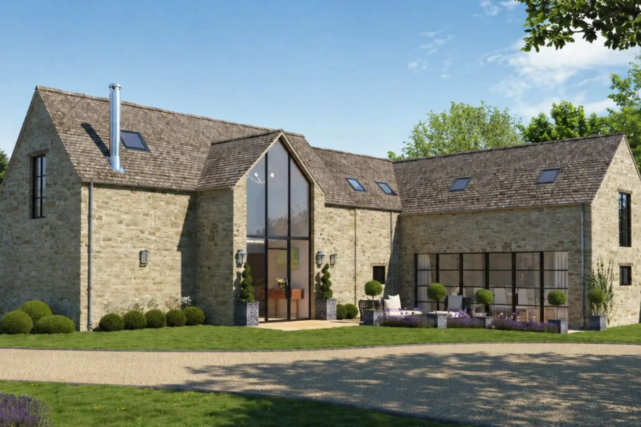 Gatcombe Park Barn Conversion CGI