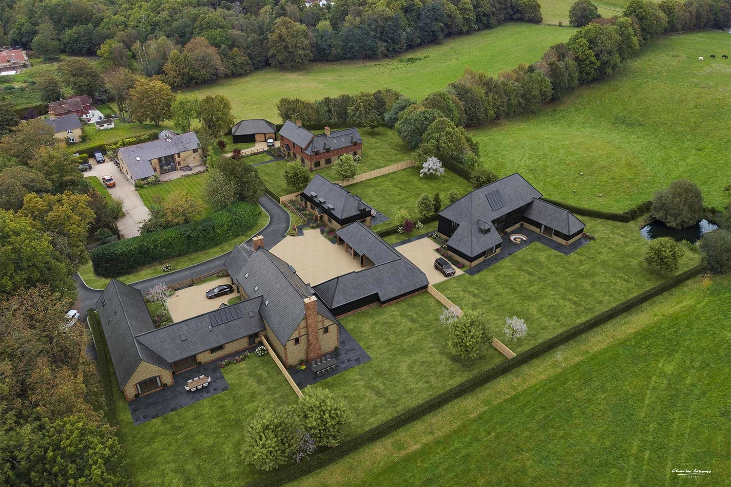 Artists Impressions Of Barn Conversions